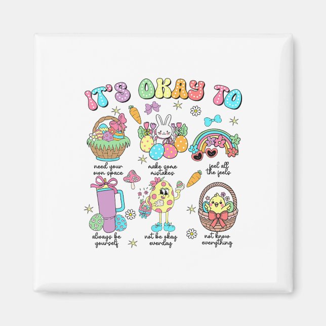 Imã Psicóloga Bunny Easter Day  (Frente)