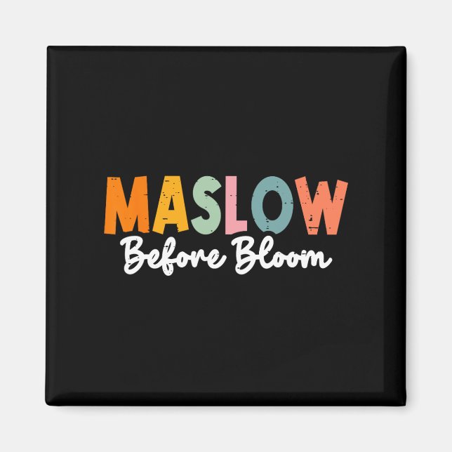 Imã Psicóloga Maslow Antes Do Bloom Sped Teacher Clro (Frente)