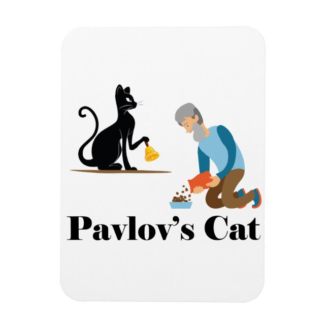 Ímã Psicologia Gata de Pavlov (Vertical)