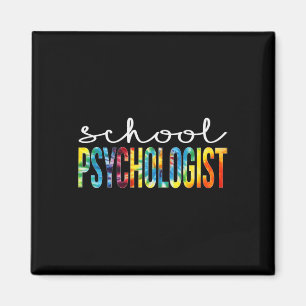 Imã Psicólogo Escolar Dia de Apreciação do Tie Dye Byc