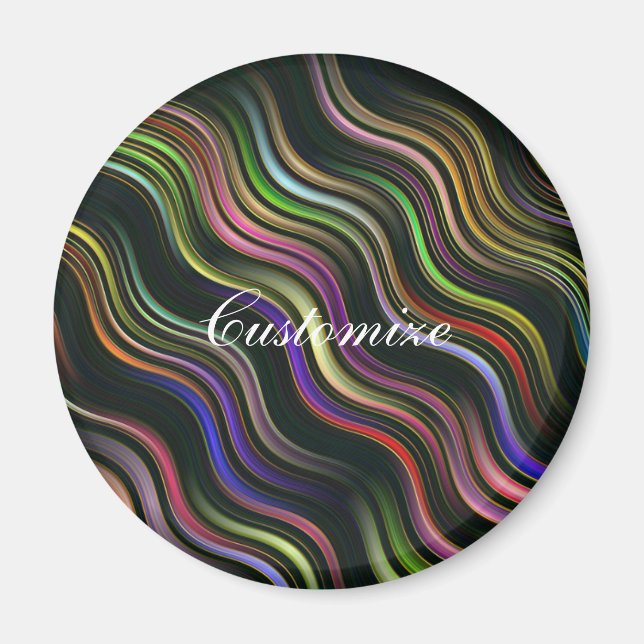 Imã Psíquica hippie ondulada de Groovy 70 (Frente)