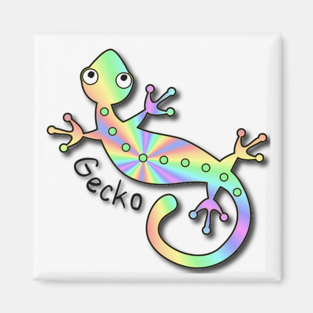 Imã Psychedelic Gecko (Frente)