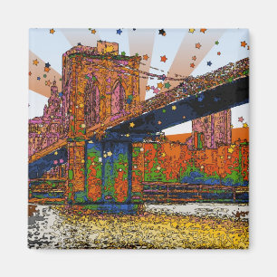 Imã Psychedelic NYC: Ponte Brooklyn nº 1