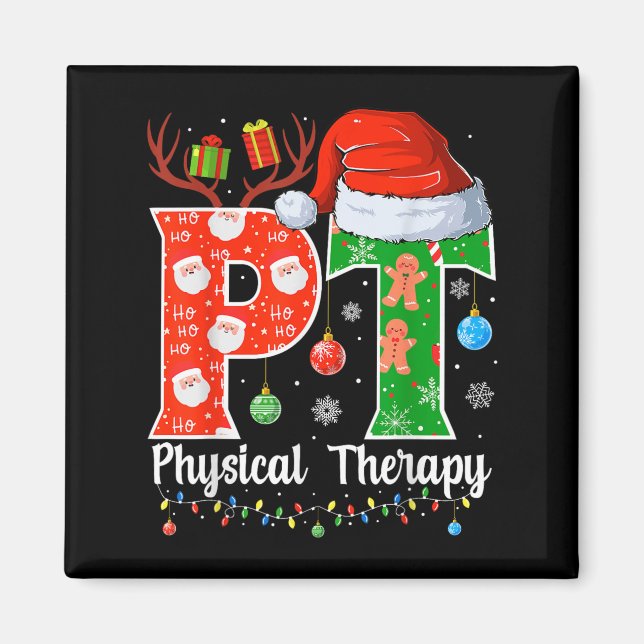 Imã Pt Christmas Physical Therapy Christmas Pt Xmas  (Frente)