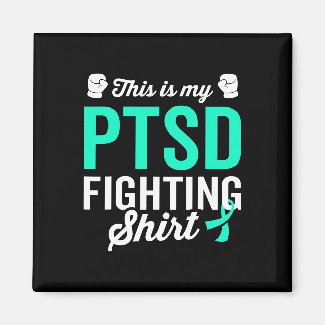 Imã Ptsd Stress Warrior Awarness (Sensibilização para  (Frente)