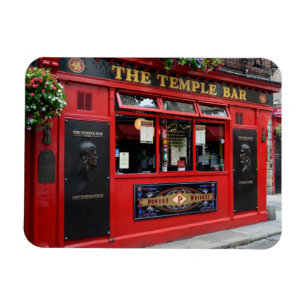 Ímã Pub de Bar do Templo Vermelho em Dublin