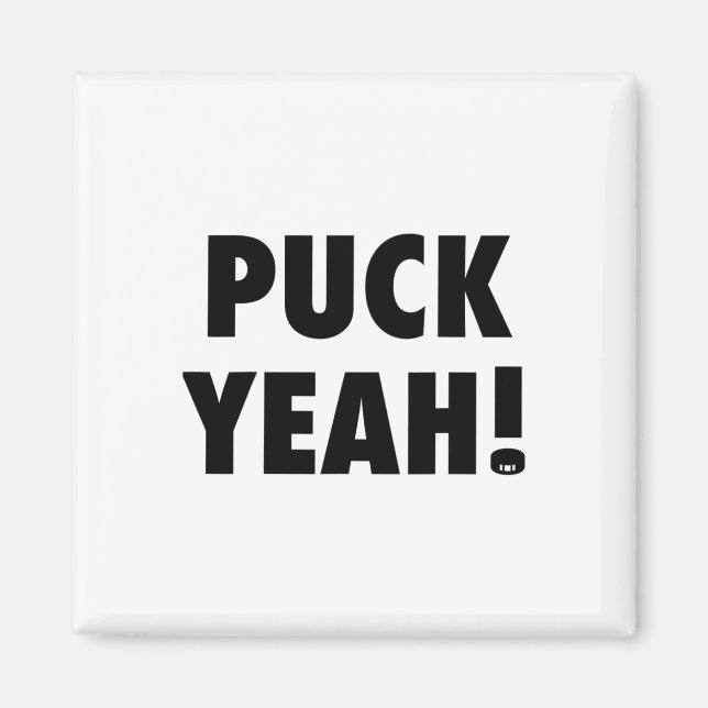 Imã Puck Sim! T Hockey S Para Ventiladores (Frente)