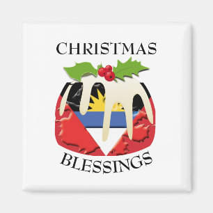 Imã Pudim de Natal ANTIGUA FLAG