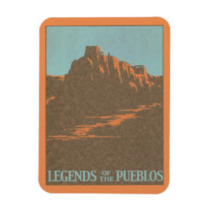 Ímã Pueblos Antigos de Taos Novo México, Arte de Carta