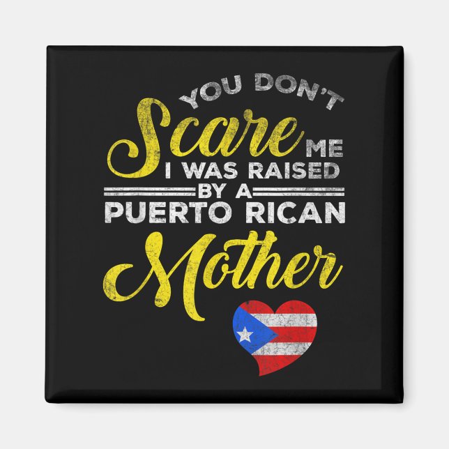 Imã Puerto Rican Funny Quote Puerto Rico Pride Distres (Frente)