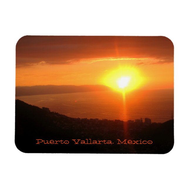 Ímã Puerto Vallarta, imã de souvenir do México (Horizontal)