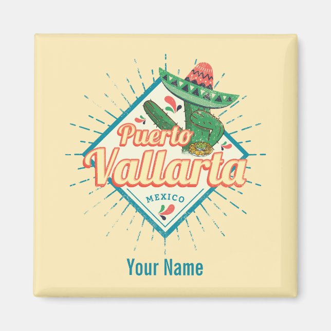 Imã Puerto Vallarta Jalisco México dançando cactus (Frente)