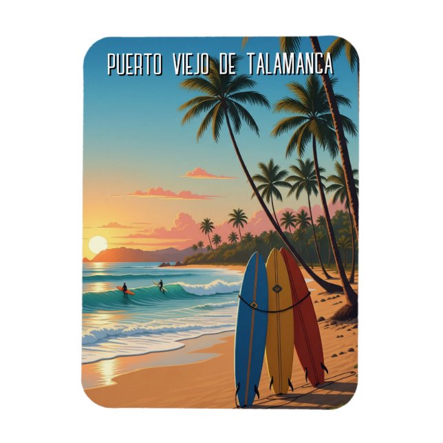 Ímã Puerto Viejo de Talamanca Costa Rica Viagem (Vertical)