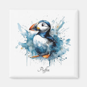 Imã Puffin Splash, personalizado