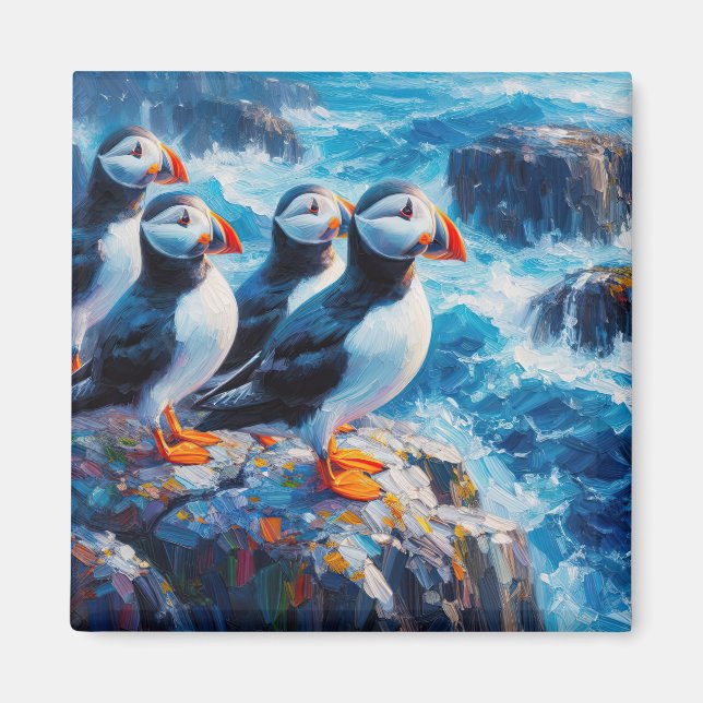 Imã Puffins (Frente)