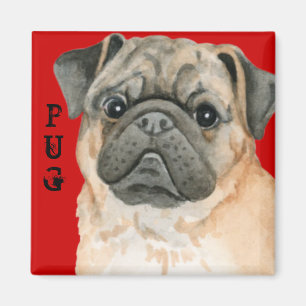 Imã Pug Color Block