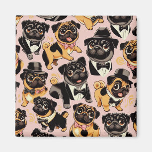 Imã Pug de Cueca Sem Costura Retroativa