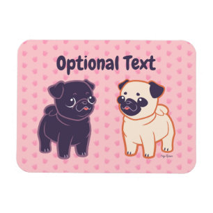 Ímã Pug de Kawaii