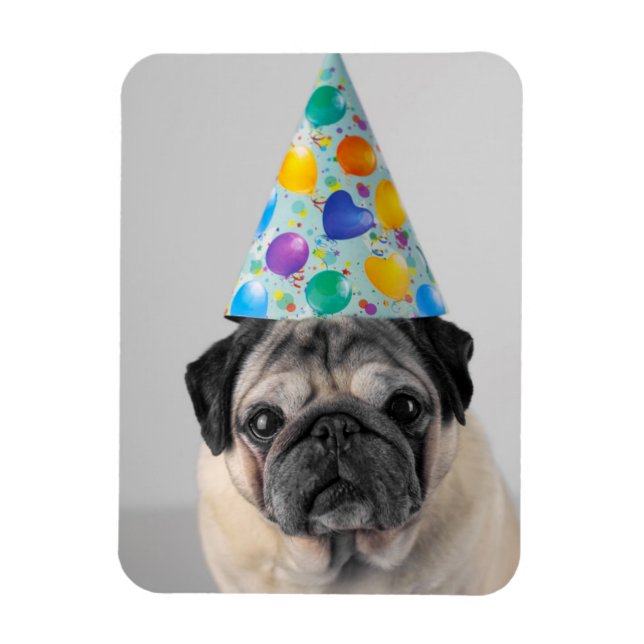 Ímã Pug do Partido (Vertical)