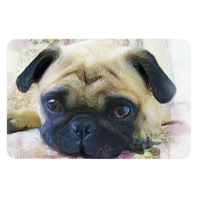 Ímã Pug dog (Horizontal)
