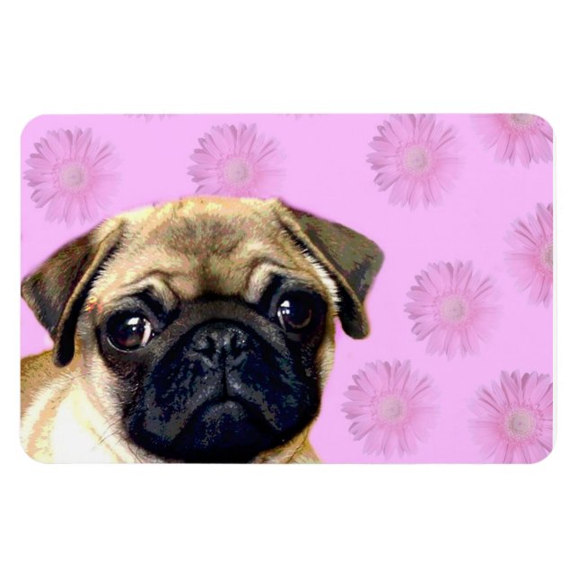 Ímã Pug dog (Horizontal)