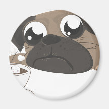 Pug e café