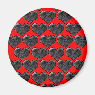 Imã Pug Hearts