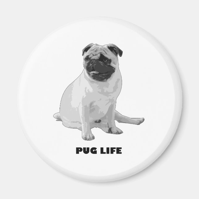 Imã Pug Life (Frente)