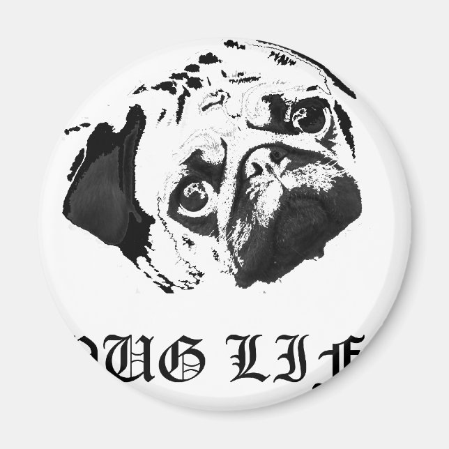 Imã Pug Life (Frente)