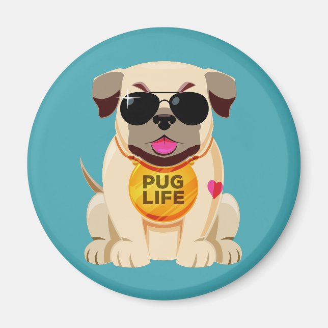 Imã Pug Life magnet (Frente)