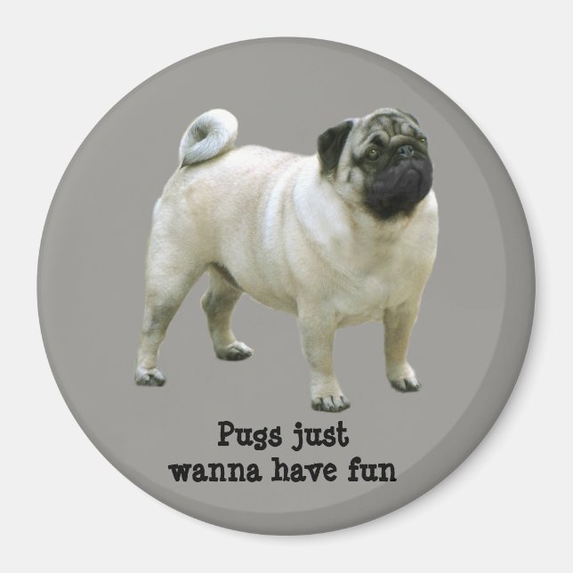 Imã Pug Magnet (Frente)