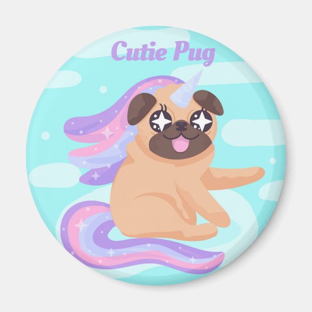 Imã Pug Magnet (Frente)