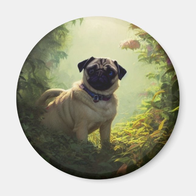 Imã Pug Magnet (Frente)