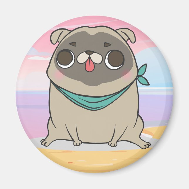 Imã Pug Magnet (Frente)