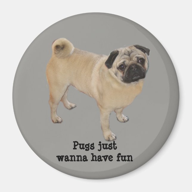 Imã Pug Magnet (Frente)