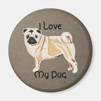 Imã Pug Magnet