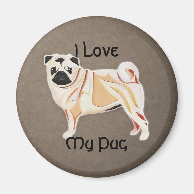 Imã Pug Magnet (Frente)
