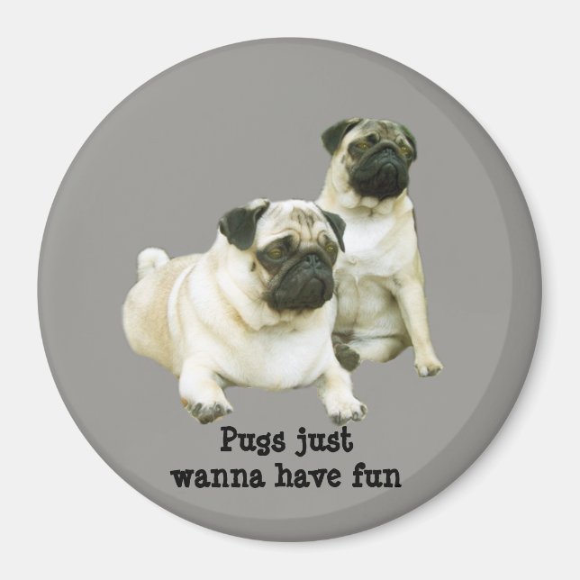 Imã Pug Magnet (Frente)