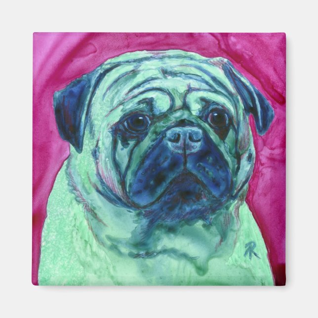 Imã Pug Magnet - Pugsley (Frente)