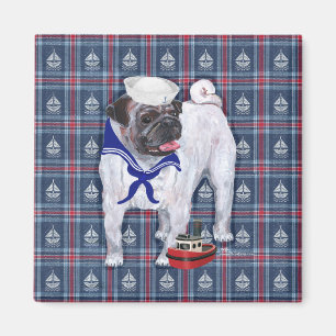 Imã Pug Marinheiro