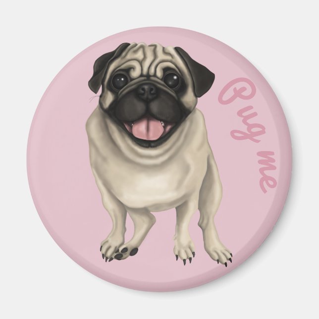 Imã Pug Me Magnet (Frente)