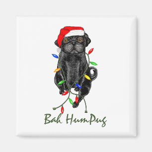 Imã Pug preto de Bah HumPug
