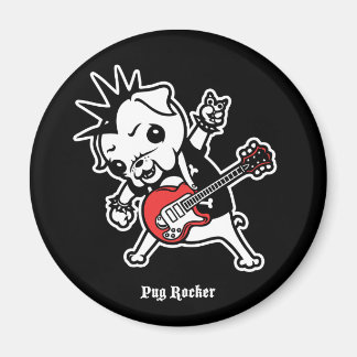 Imã Pug Rocker