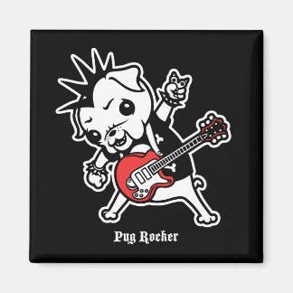 Imã Pug Rocker