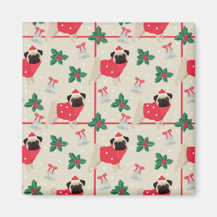 Imã Puggy Christmas Magnet