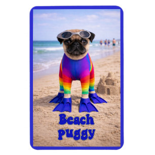 Ímã Puggy de Praia