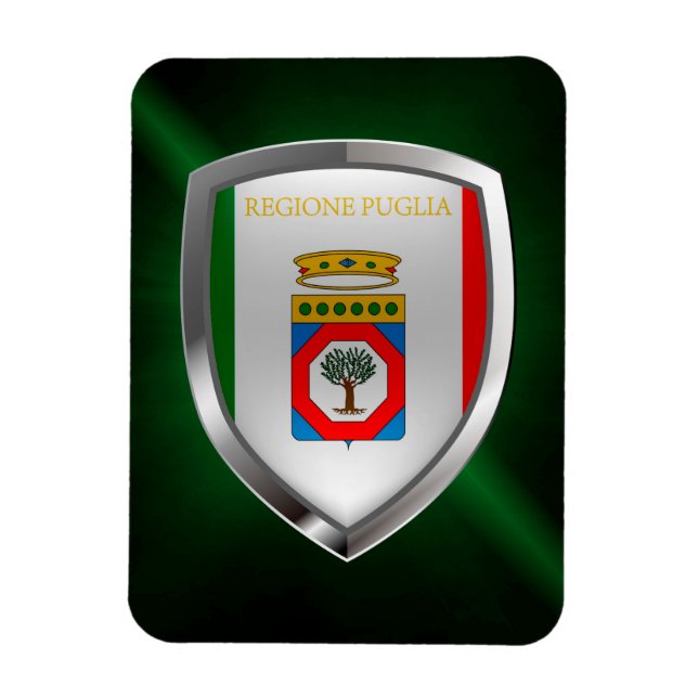 Ímã Puglia Mettalic Emblem (Vertical)