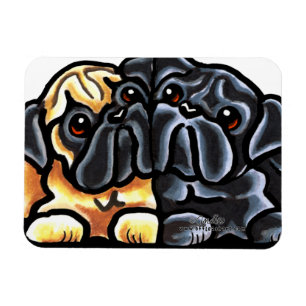 Ímã Pugs do amor