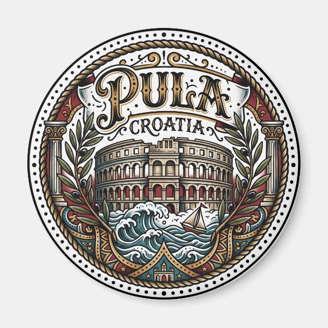 Imã Pula Croácia (Frente)