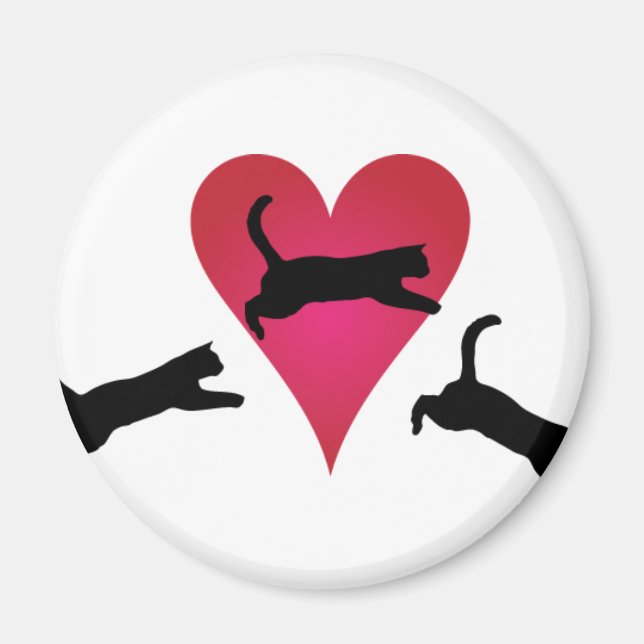 Imã Pulando no coração do seu gato (Frente)